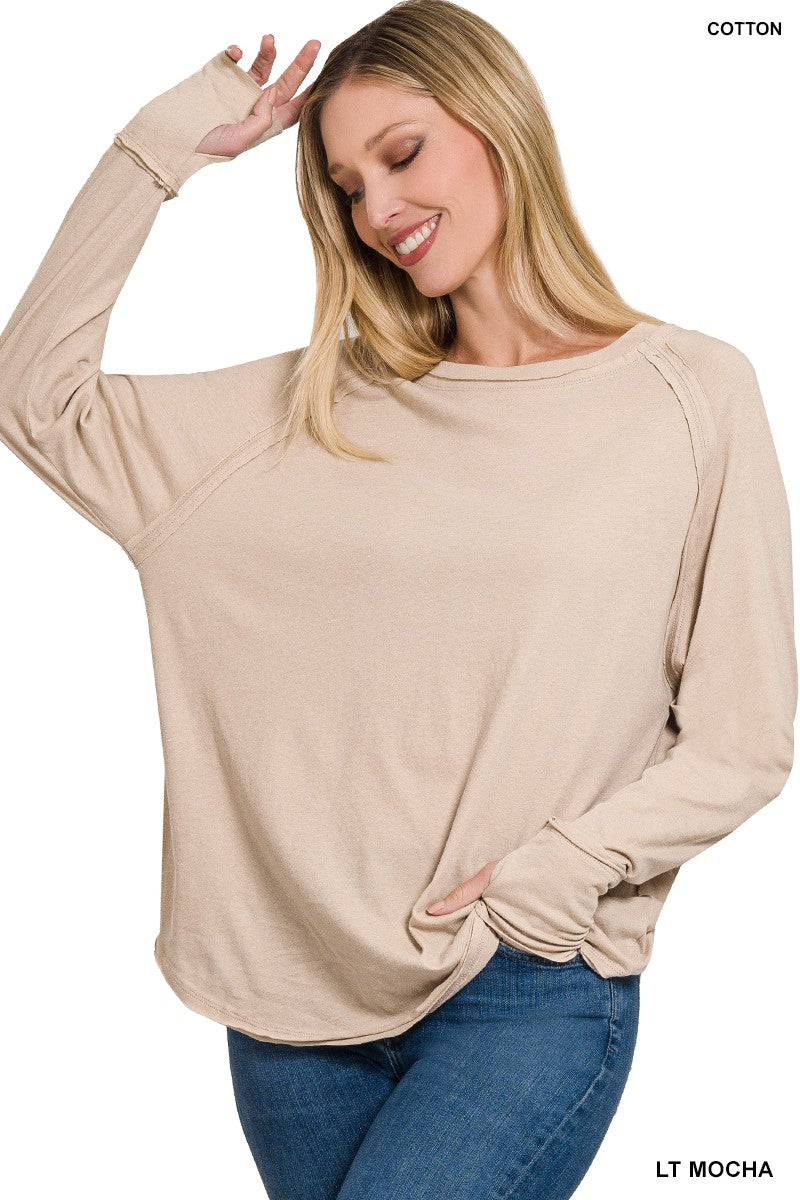 Mocha Long Sleeve Top