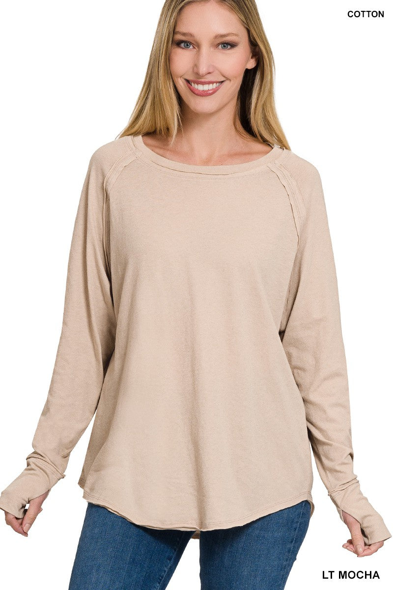 Mocha Long Sleeve Top