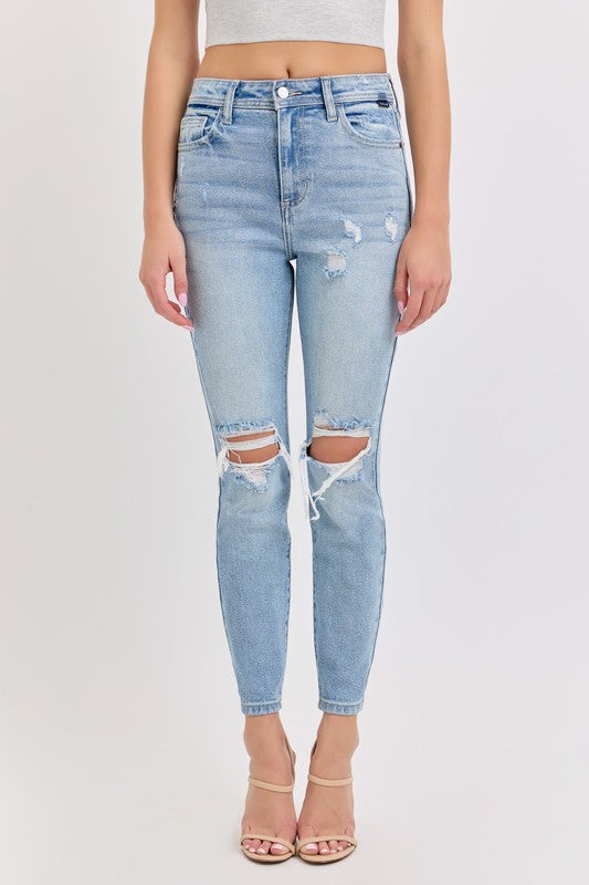 Cello High rise mom skinny jeans