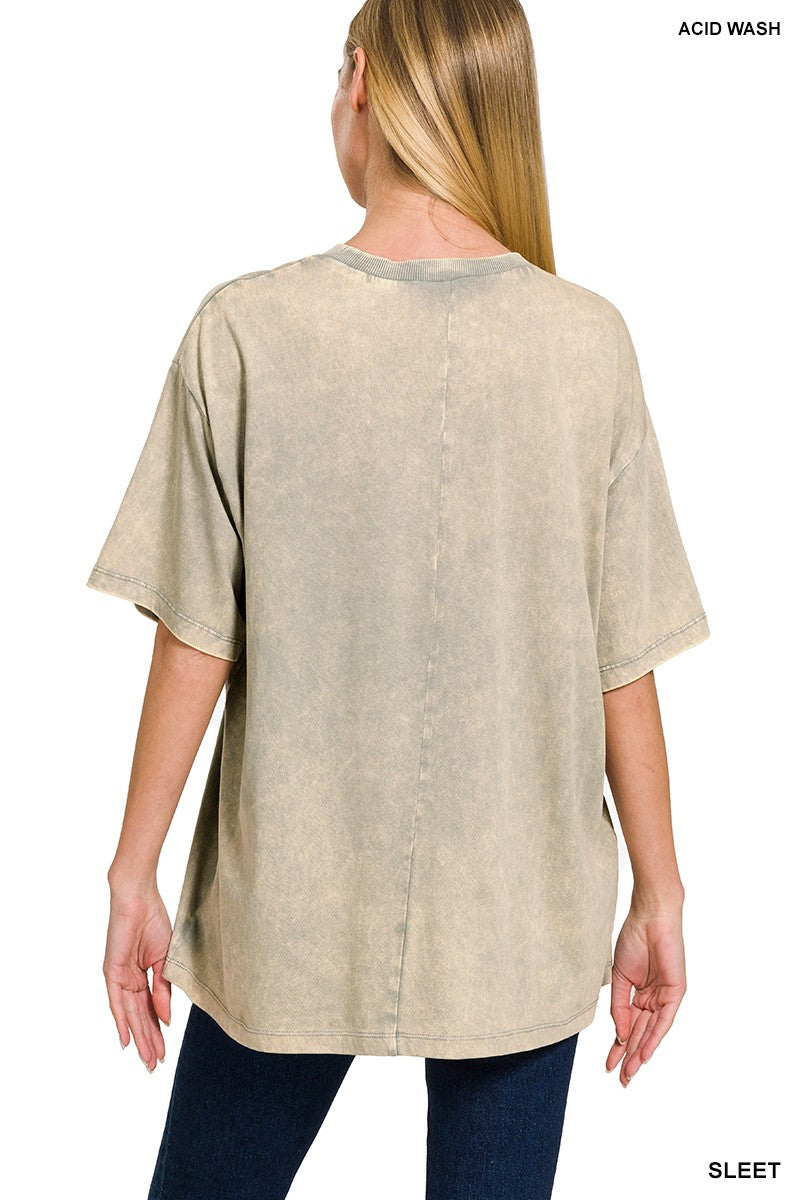 Oversized Acid Wash Top
