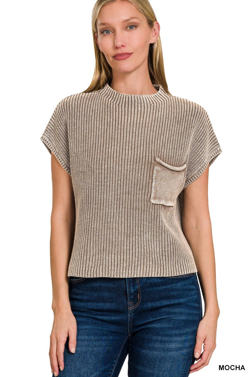Molly's Cropped Mock Neck Sweater