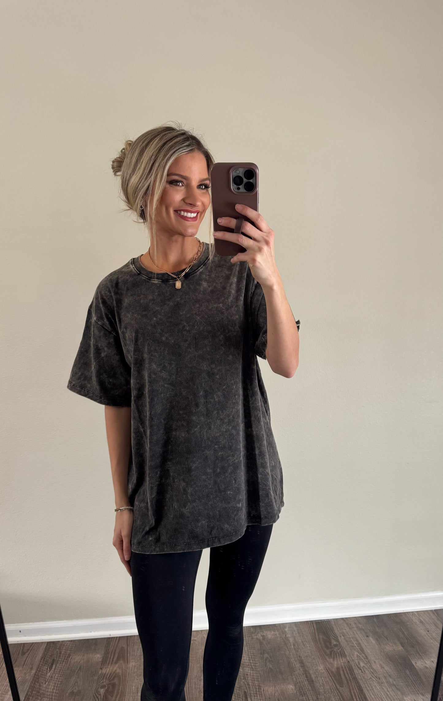 Oversized Acid Wash Top