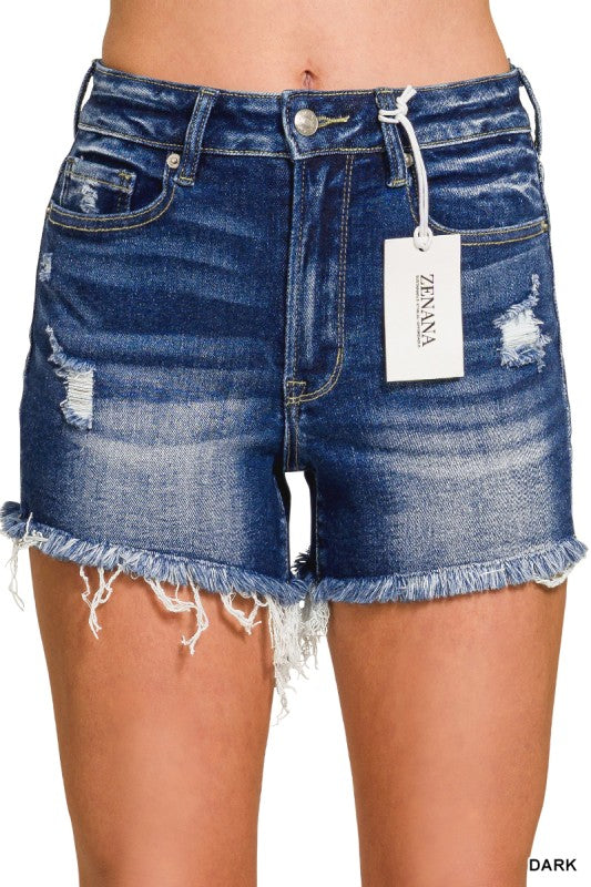 Our go to dark wash shorts