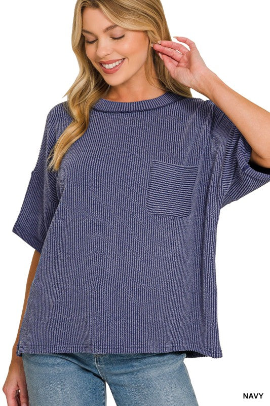 Ribbed Pocket Shirt