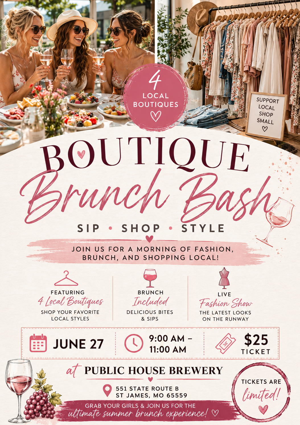 Fashion show ticket