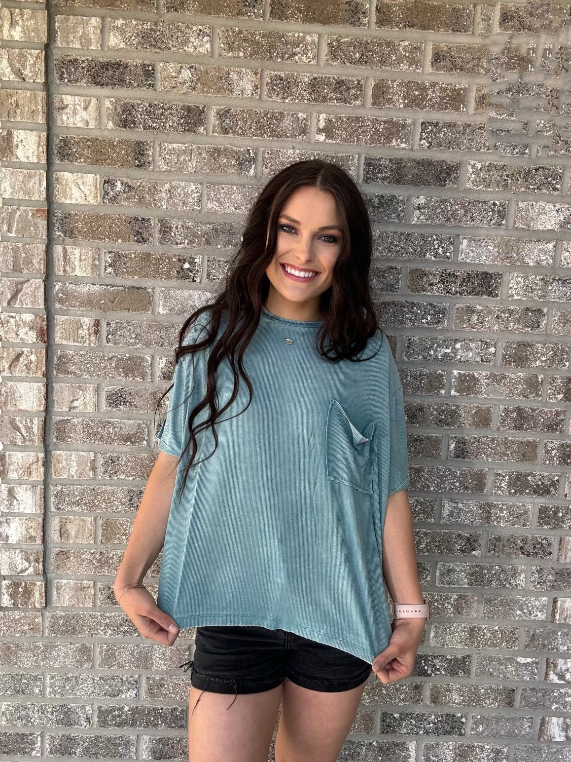 Acid Wash Pocket Top
