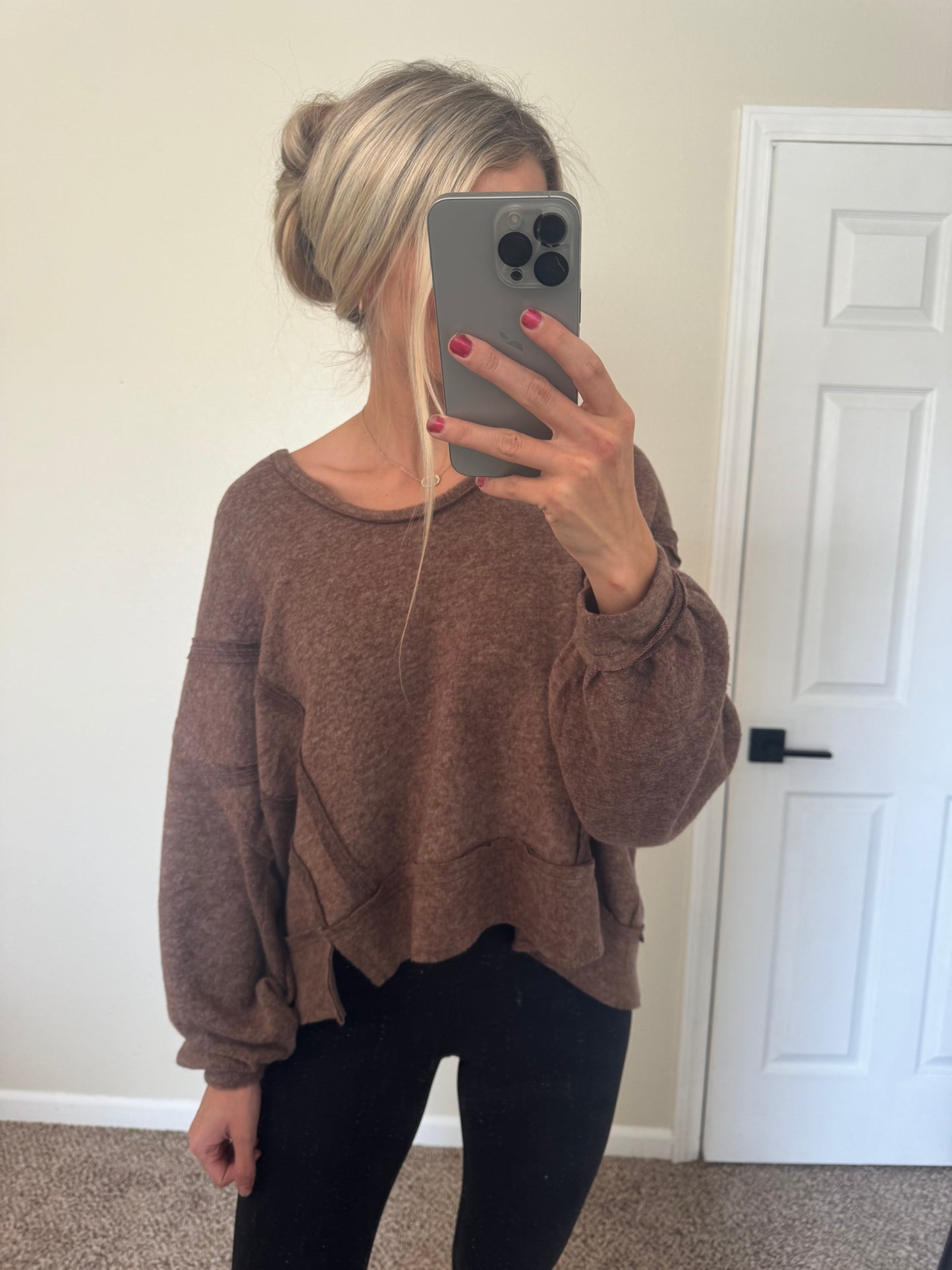Trendy Brown Sweater