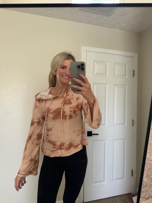 Tie Dye Wide Sleeve Hoodie