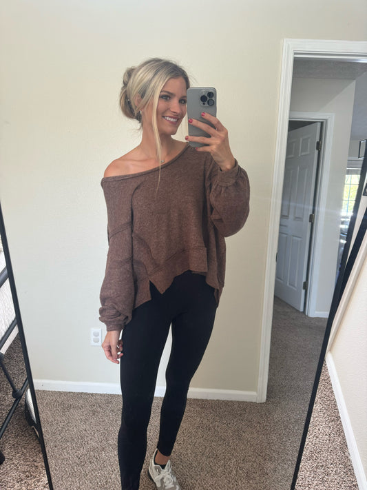 Trendy Brown Sweater