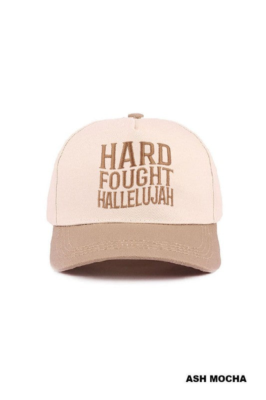 Hard fought hallelujah hat
