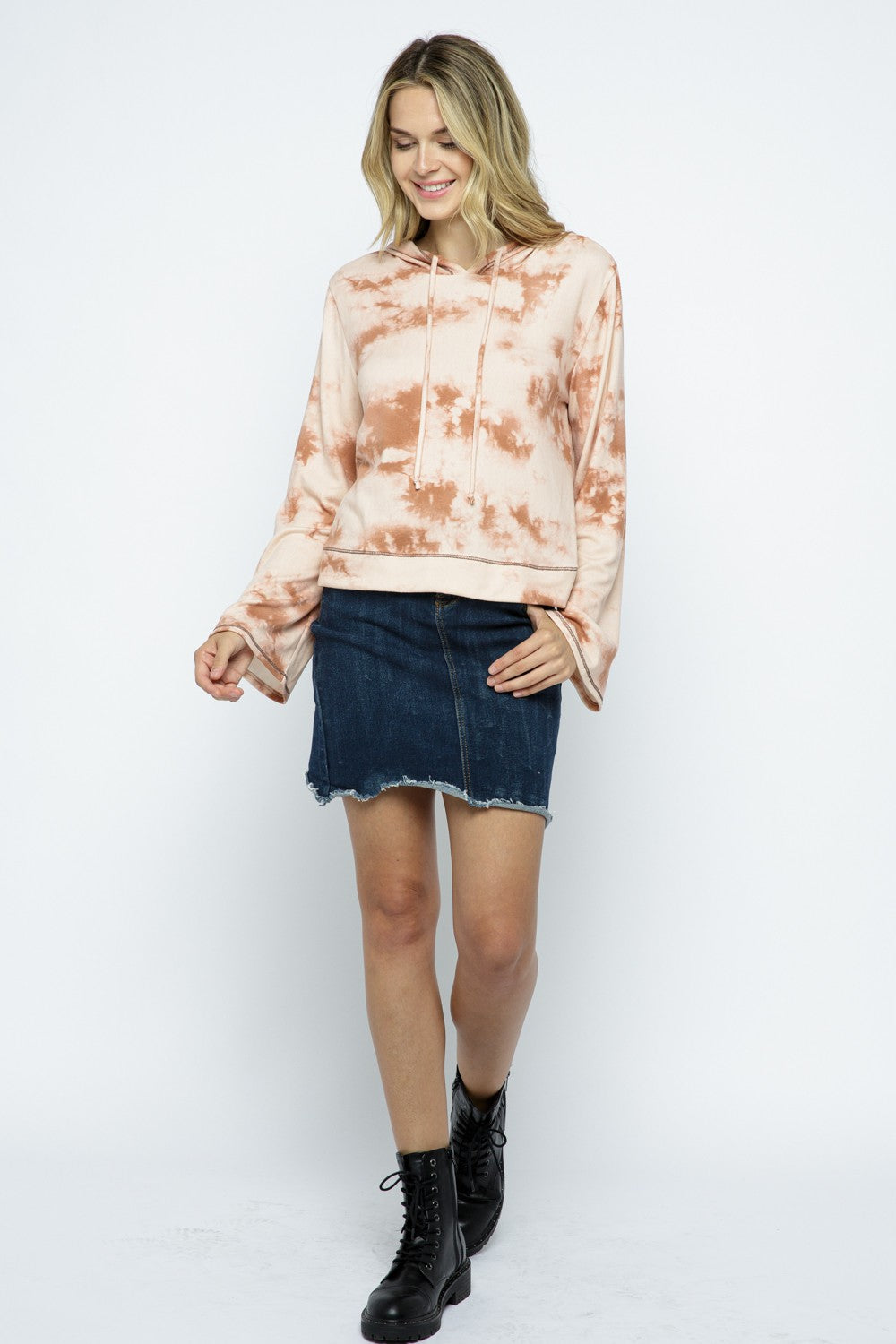 Tie Dye Wide Sleeve Hoodie