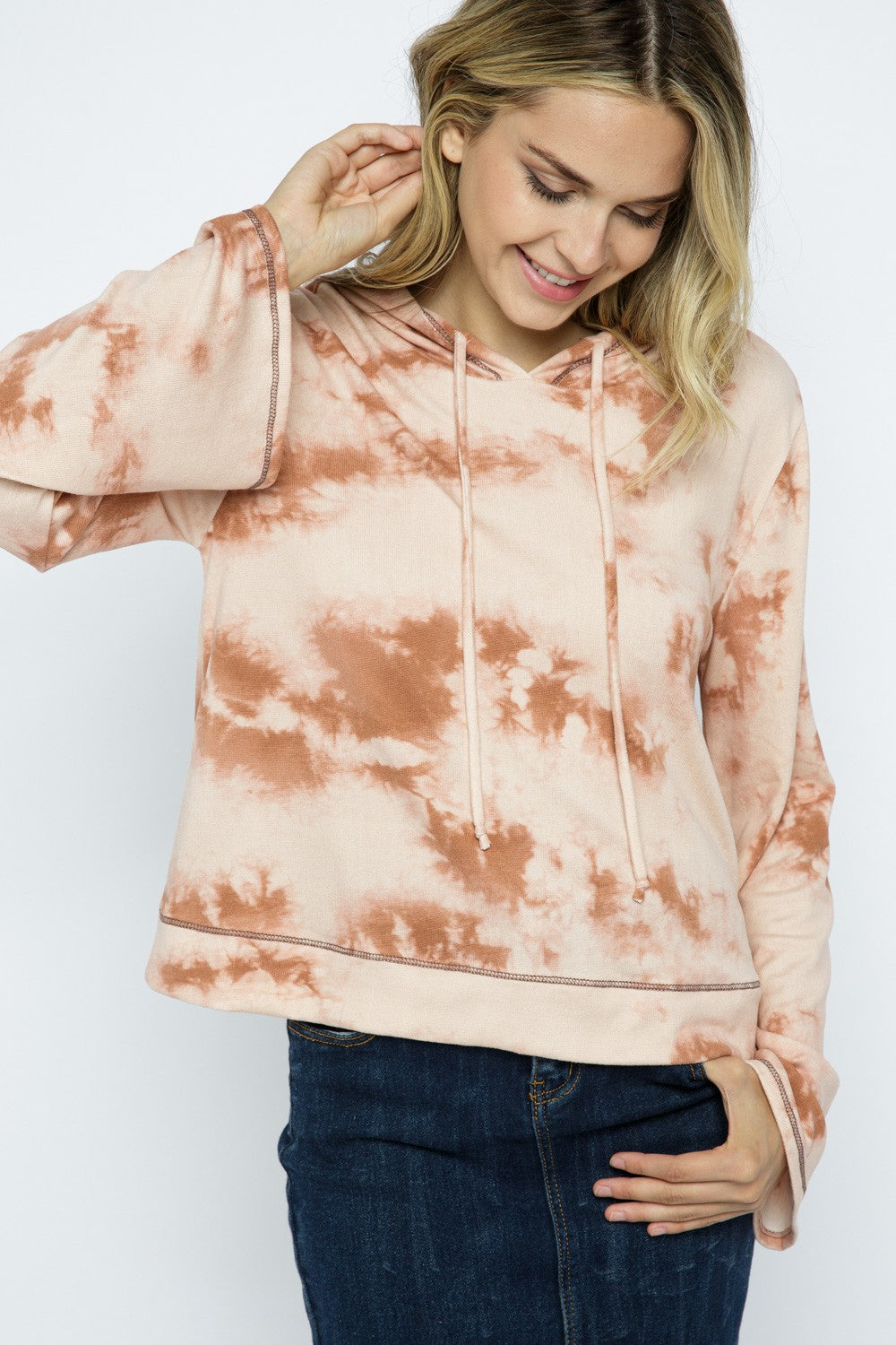 Tie Dye Wide Sleeve Hoodie