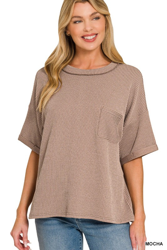 Ribbed Pocket Shirt