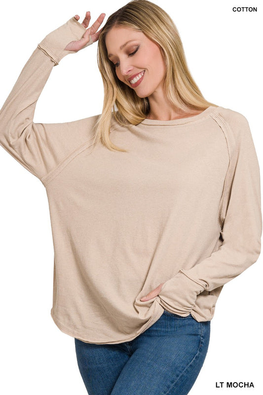 Mocha Long Sleeve Top