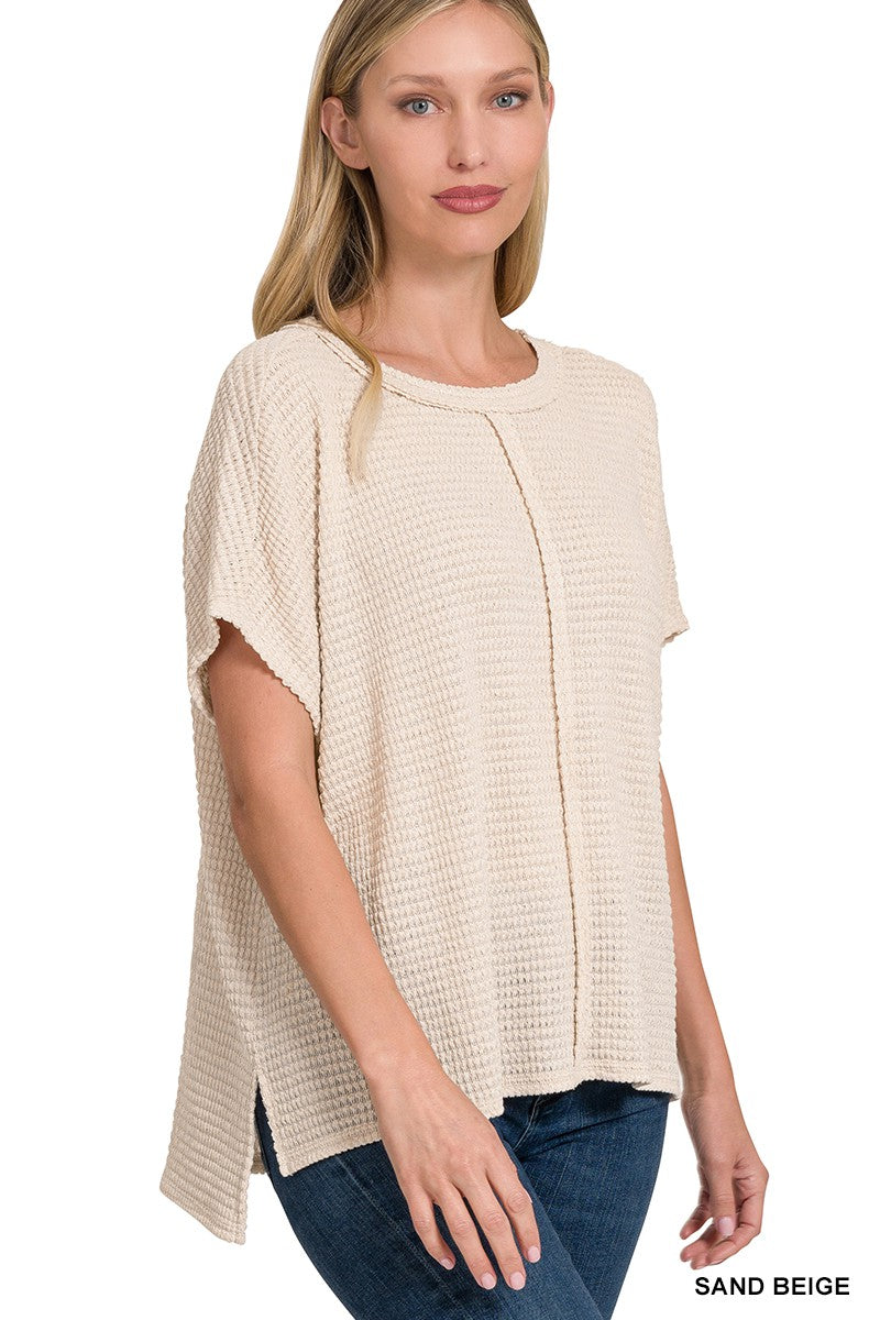 Waffle Knit Top