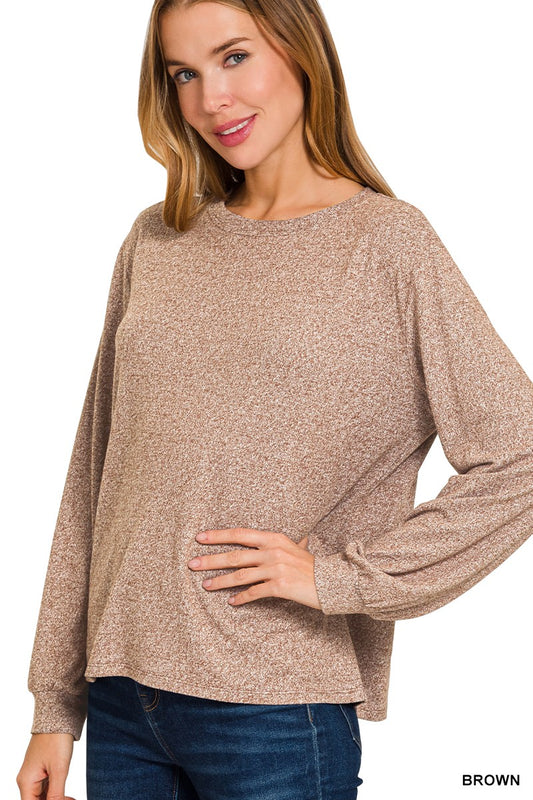 The Softest Brown Top