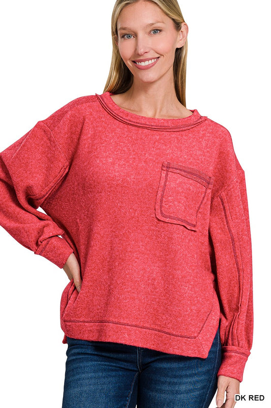 Our Favorite Pocket Sweater Top