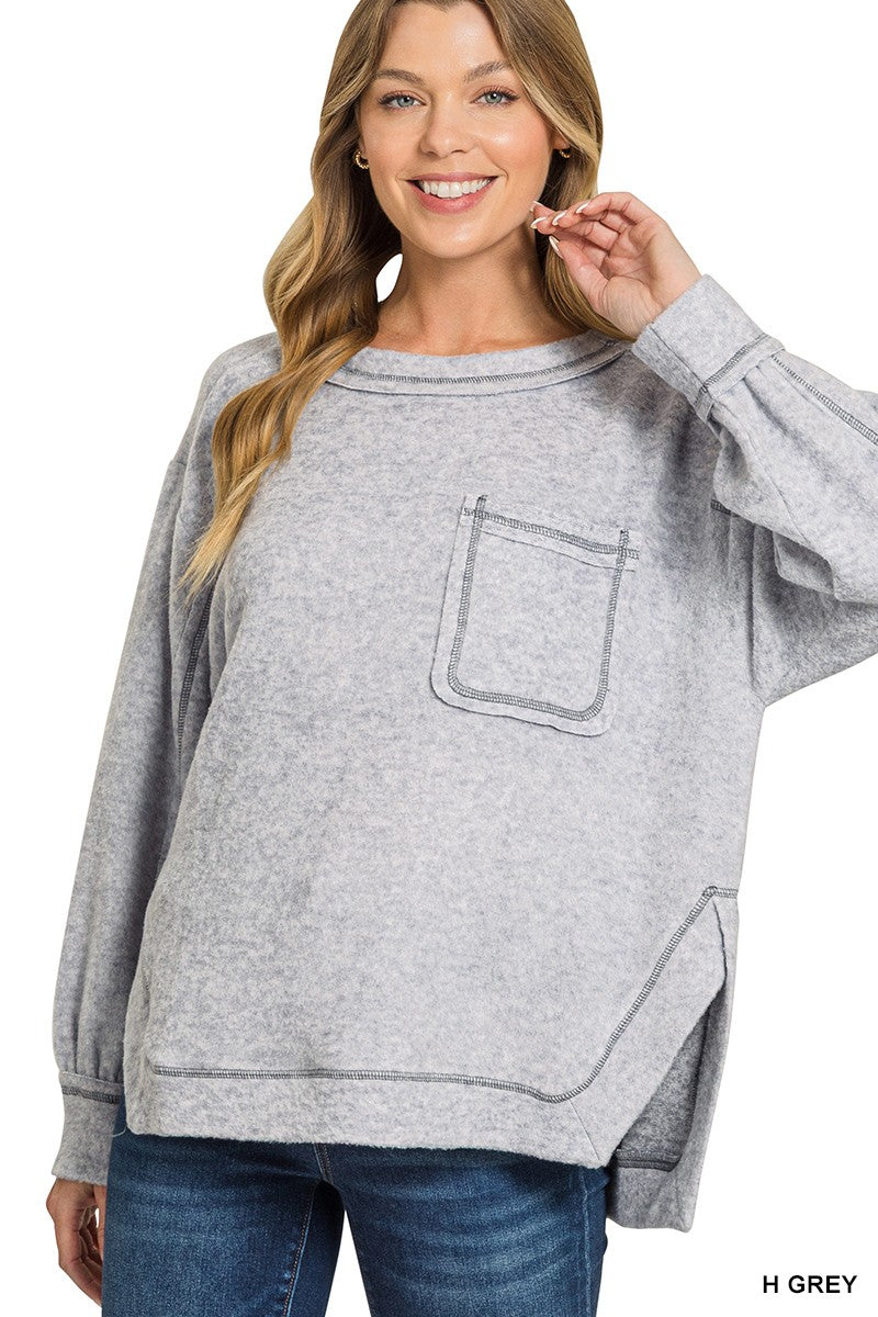 Our Favorite Pocket Sweater Top