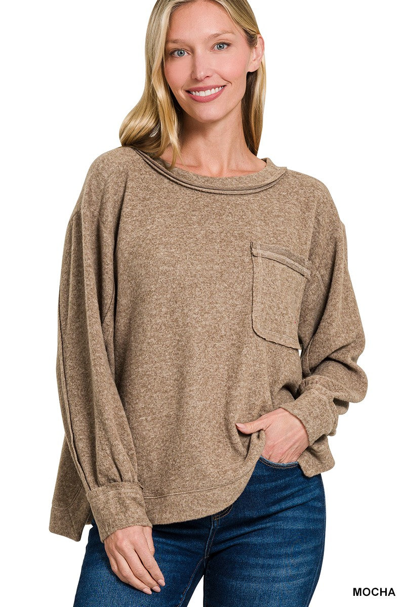 Our Favorite Pocket Sweater Top