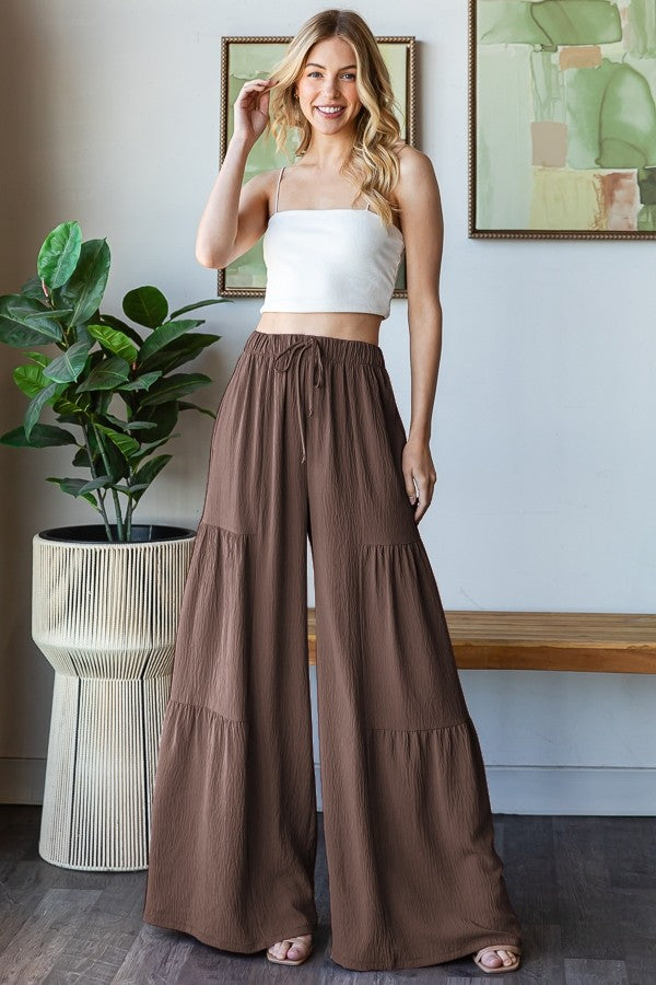 Mocha Wide Leg Pants