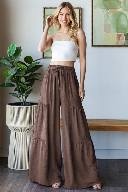 Mocha Wide Leg Pants