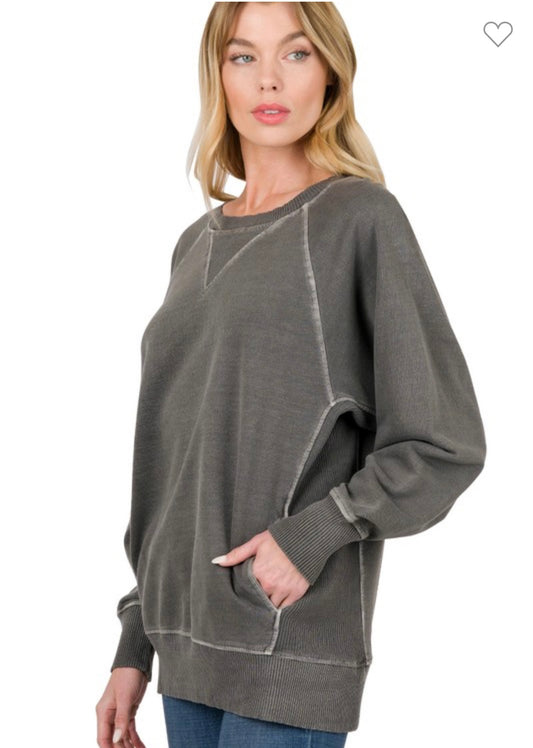 Black Pullover with Pockets