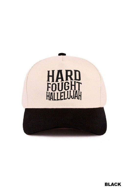 Hard fought hallelujah hat