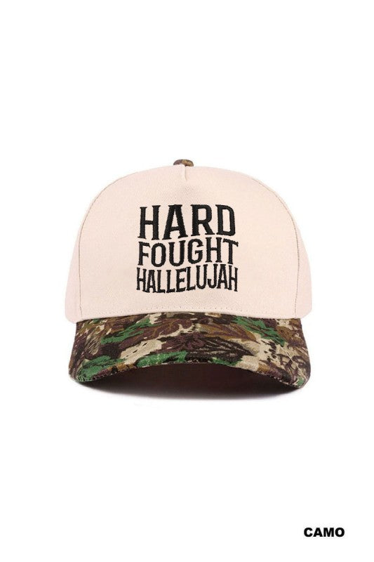 Hard fought hallelujah hat