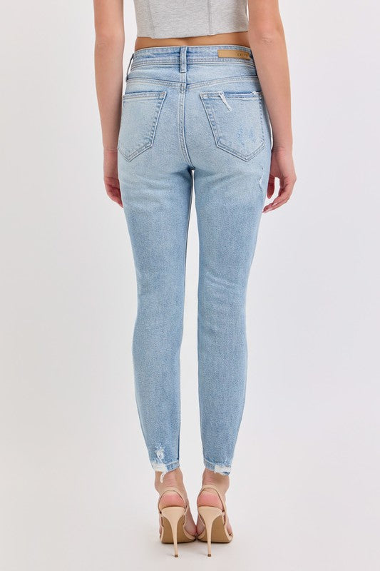 Cello High rise mom skinny jeans