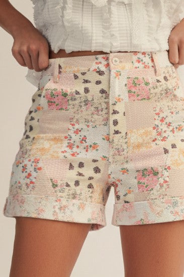 Pastel Patchwork Shorts