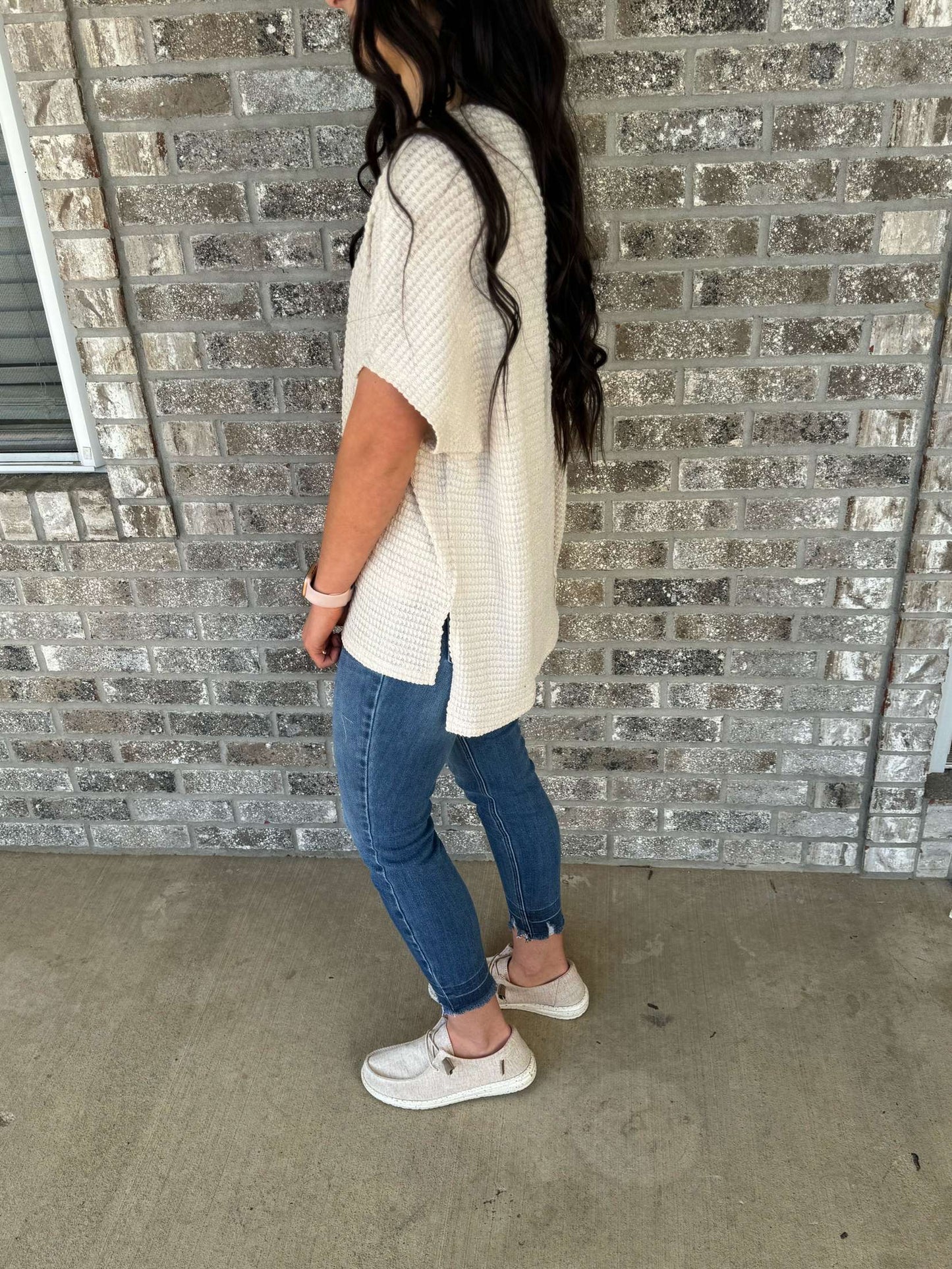 Waffle Knit Top