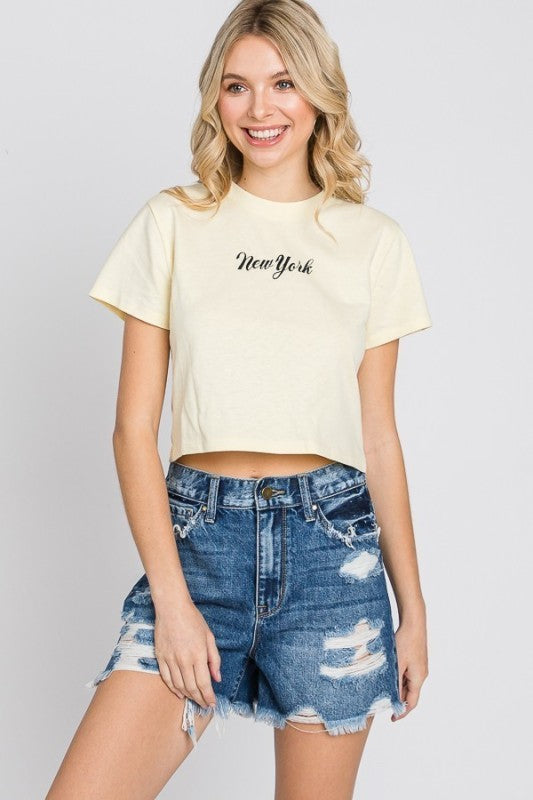 Frayed mom shorts