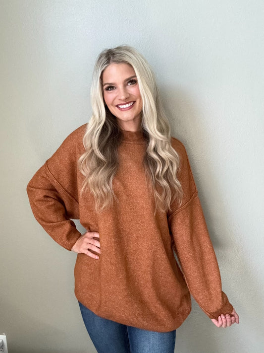 Rust Oversized Sweater
