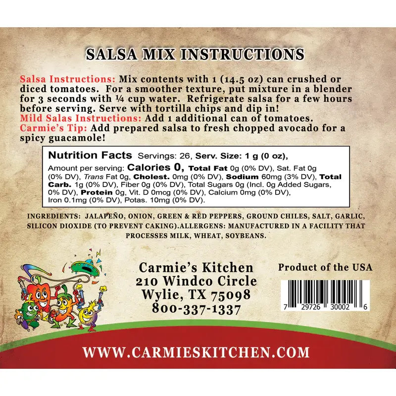 Wild West Salsa Mix