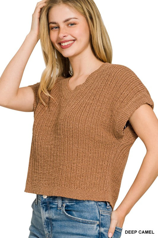 Lightweight V Neck Top