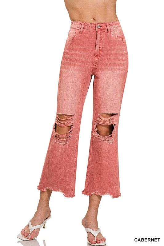 Cabernet Cropped Jeans