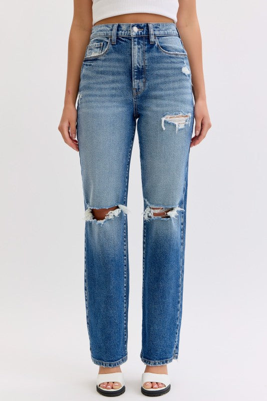 Cello Super High Rise Dad Jean