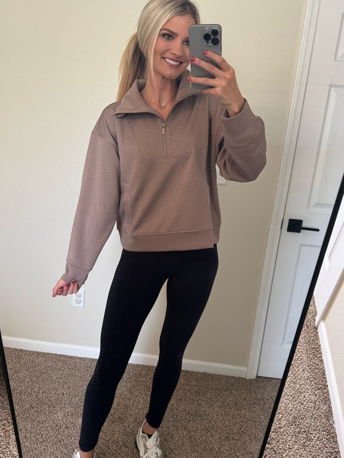 Cocoa Half ZIp Pullover
