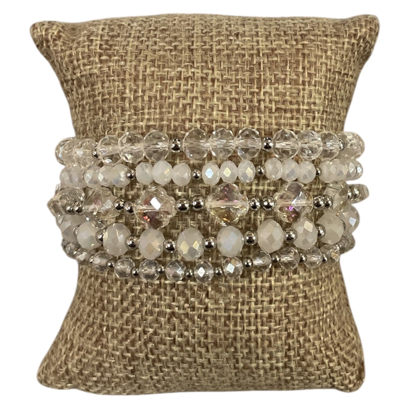 Crystal Beaded 5 Piece Bracelet Set
