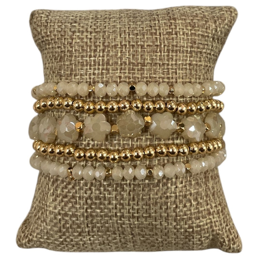 Crystal Beaded 5 Bracelet Set