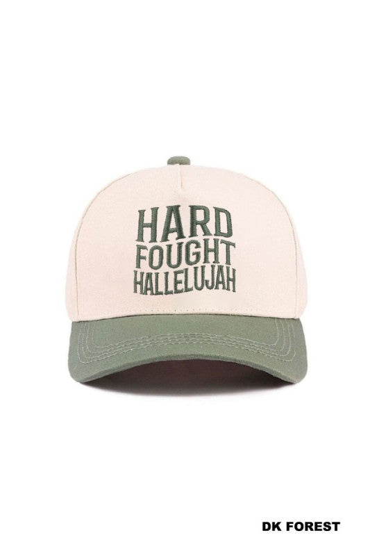 Hard fought hallelujah hat