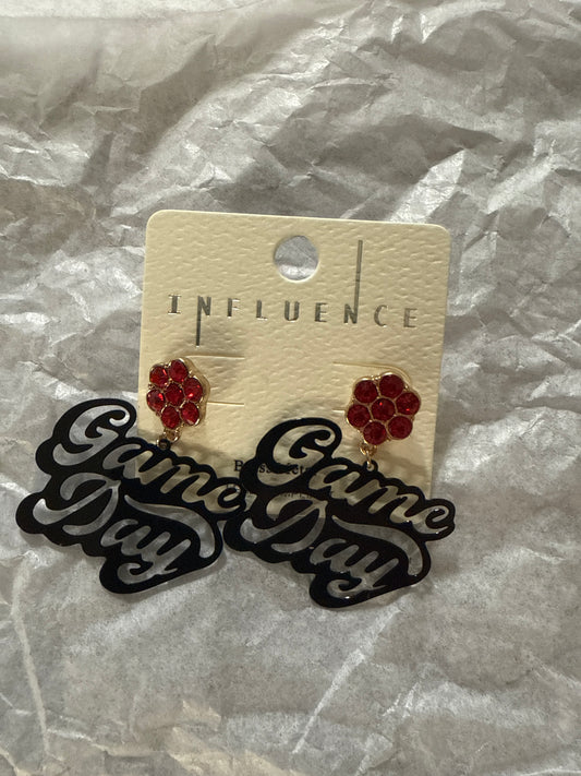 Red Game Day Earrings