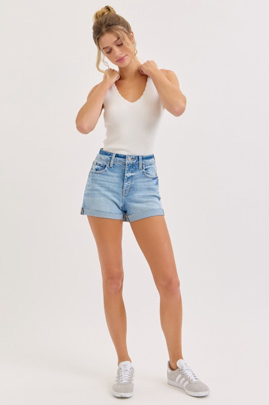 Cello High rise shorts with cuff
