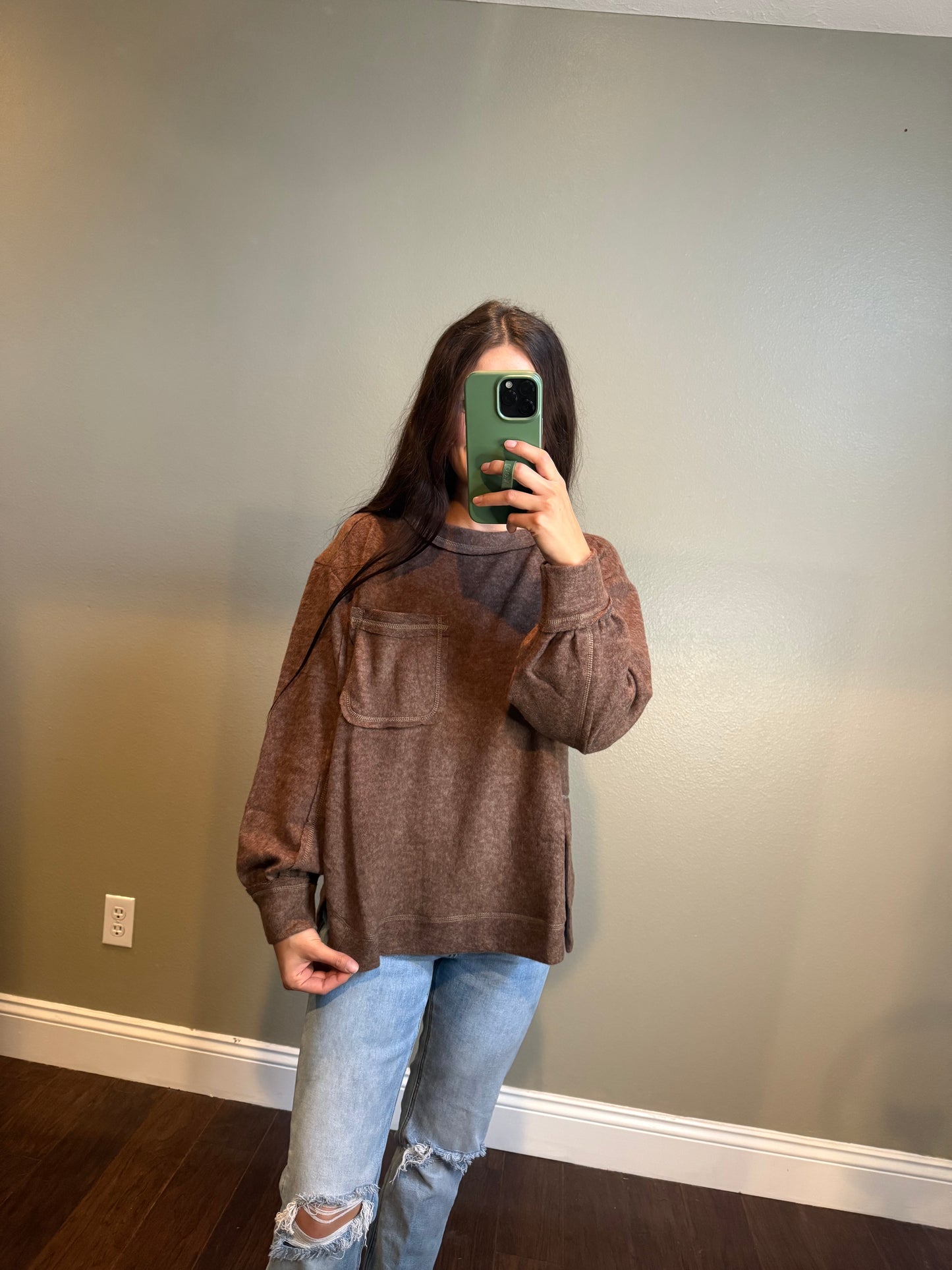 Our Favorite Pocket Sweater Top