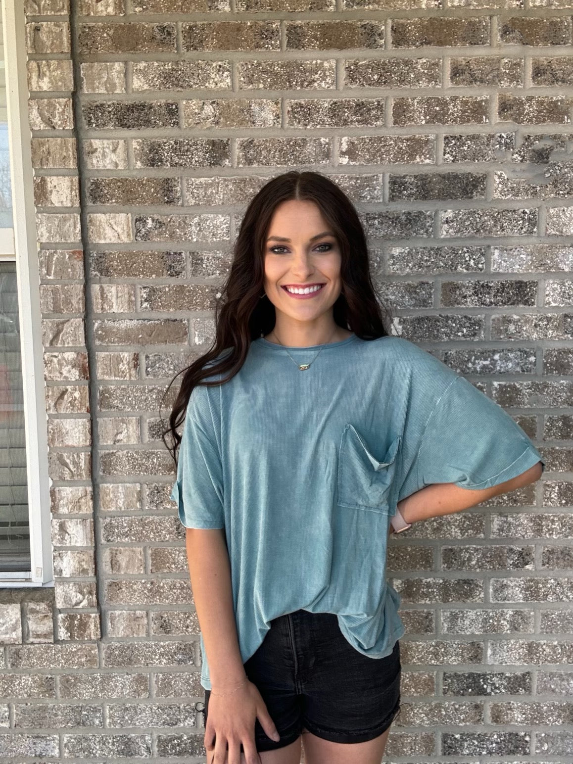 Acid Wash Pocket Top