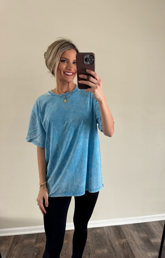 Oversized Acid Wash Top