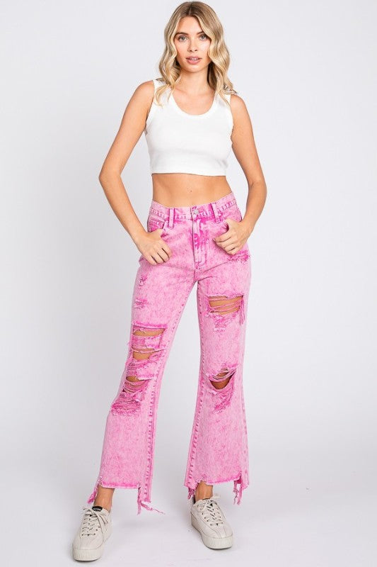 Pink jeans