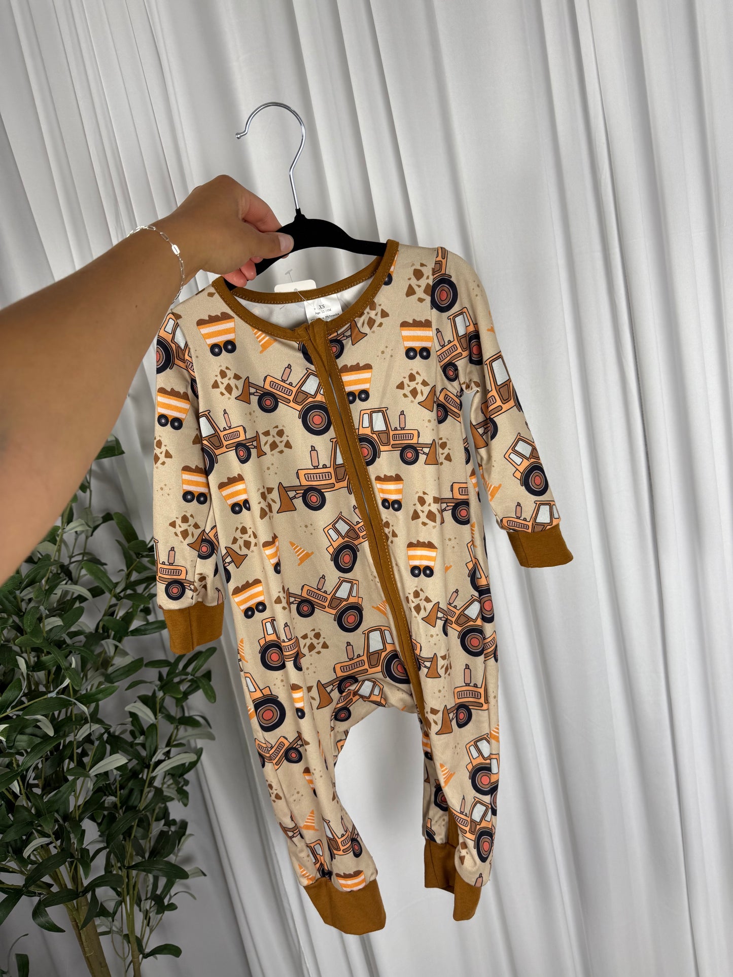 Boy construction onesie (kids)