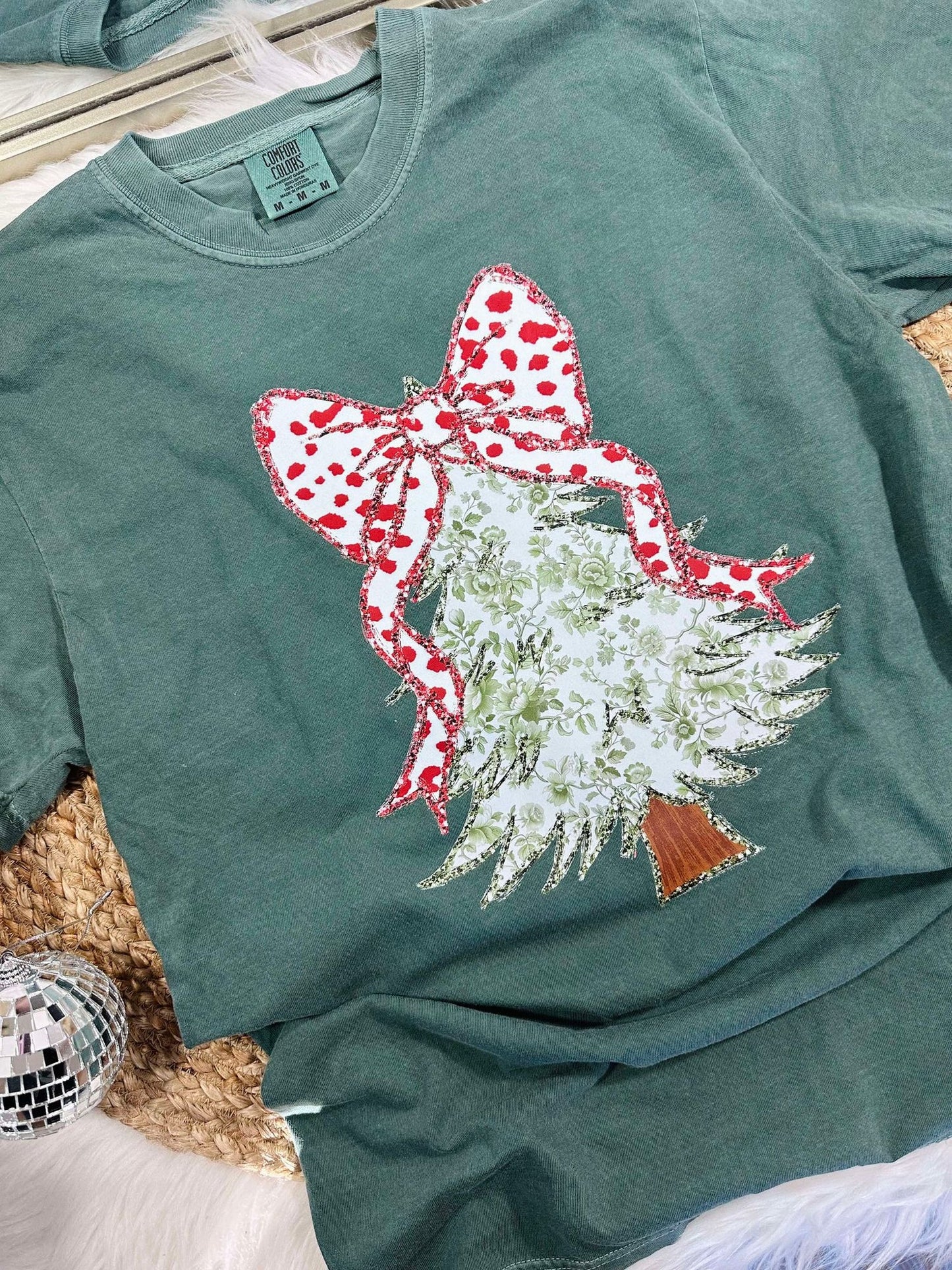 Glitter Christmas Tree Shirt